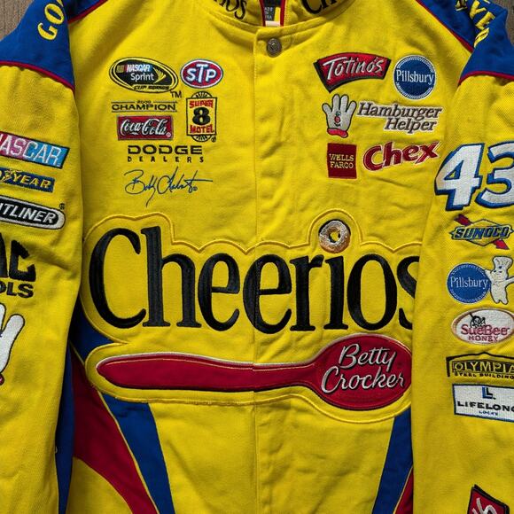 90s / Y2K Cheerios Bobby Labonte NASCAR Jacket - Picture 3 of 7
